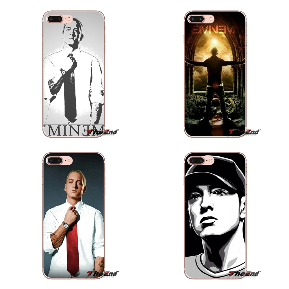 Eminem Transparent Soft Cases Covers For Apple iPhone X 4 4S 5 5S SE 5C 6 6S 7 8 Plus 6sPlus 6Plus 7plus 8plus | Мобильные телефоны