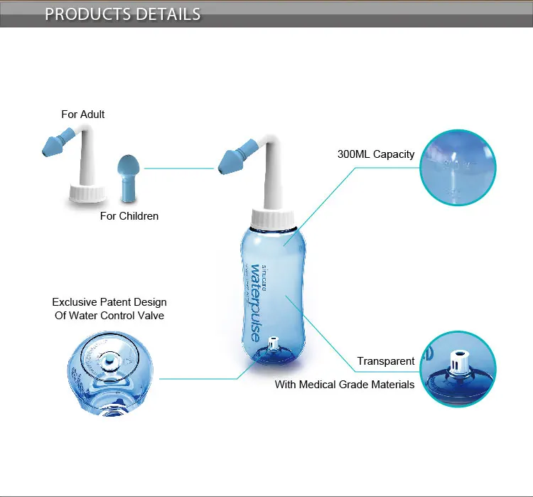 300 мл/500 мл Чистка носа Очиститель защита для носа носовая промывка соль очищает увлажняет во избежание аллергического ринита для детей и взрослых