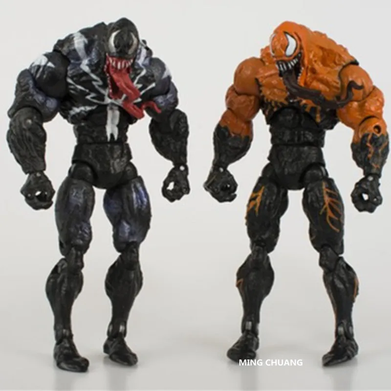 Удивительный Человек-паук Venom враг черный желтый ПВХ фигурка Коллекционная
