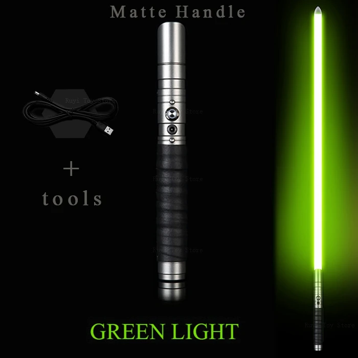 Светильник saber Jedi Sith Luke светильник Saber Force FX Heavy Dueling перезаряжаемый Цвет Изменение звука FOC Блокировка металлической ручкой меч - Цвет: Matte-green