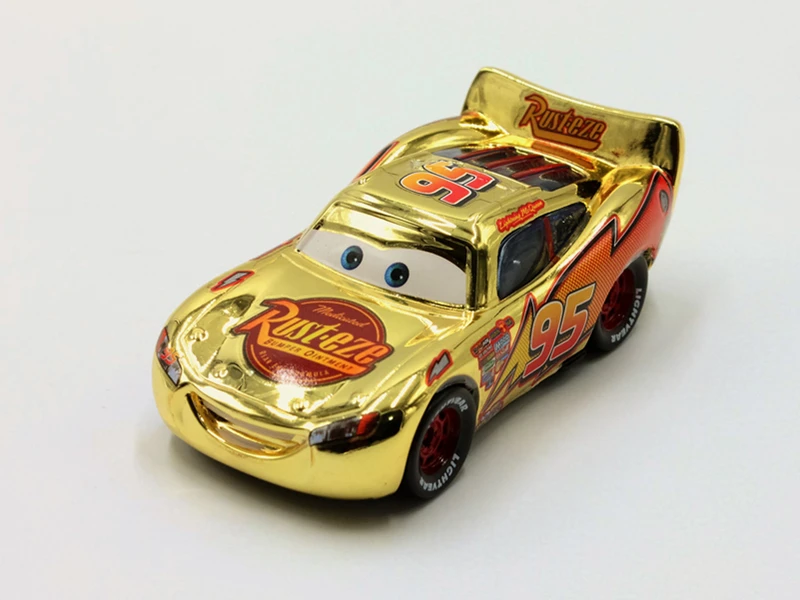 Disney Pixar Cars 3 шт./лот покрытие золото серебро Молния Маккуин 1:55 Масштаб литья под давлением металлический сплав модель автомобиля милые игрушки для детей