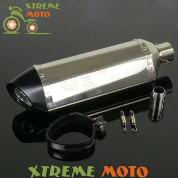 

51mm Exhaust Muffler Slip On With Moveable DB Killer For KTM Duke 125 200 2012 2013 2014 Street Bike Motocross Dirt Bike Enduro