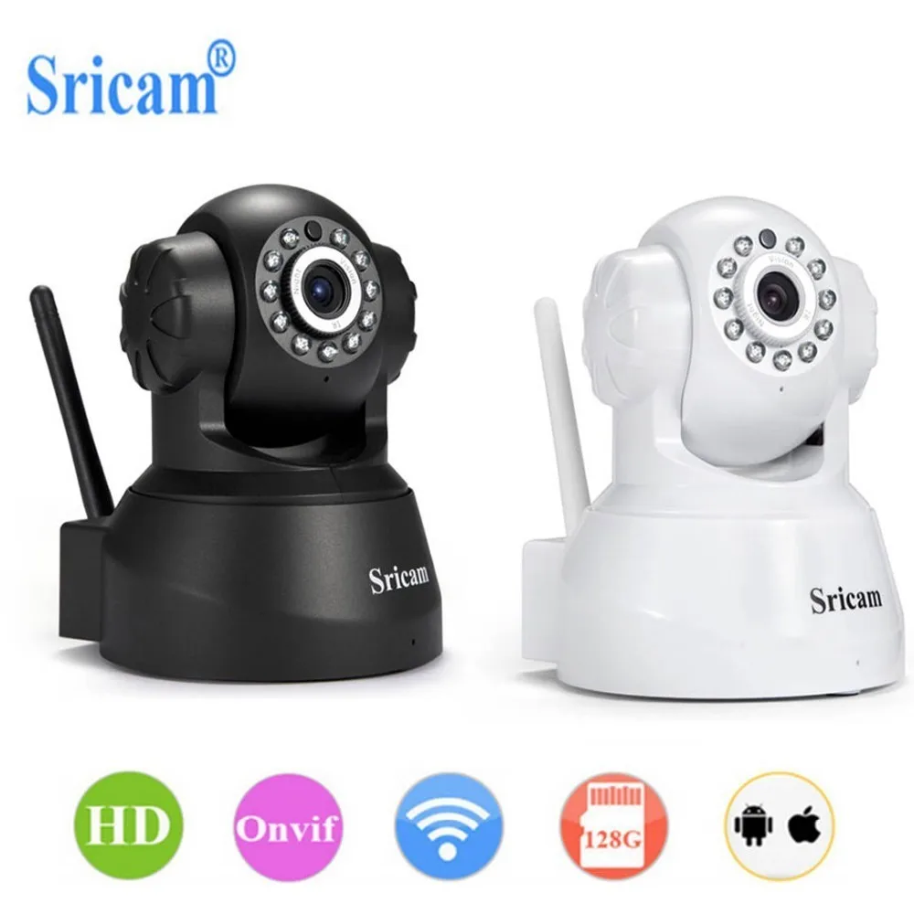 

Sricam SP012 720P IP Camera Wireless WIFI 720P Home Security Camera On-vif P2P Phone Remote 1.0MP Video Surveillance Camera CCTV