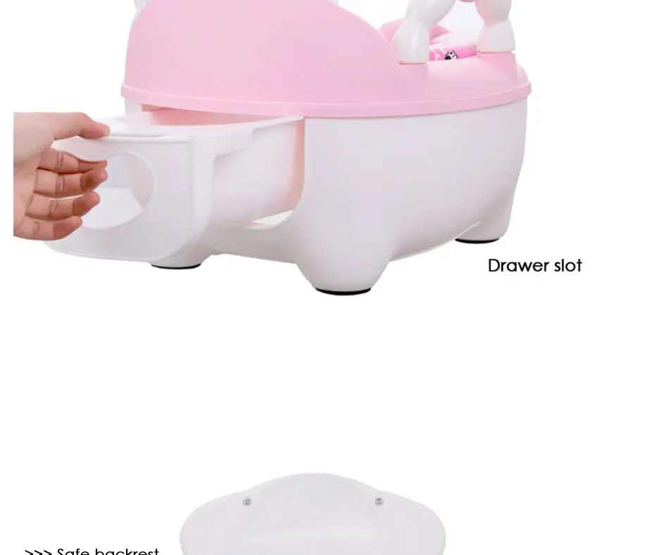 Baby Potty Toilet Training Seat Portable Plastic Child Potty Trainer Kids Indoor Baby Potty Chair Plastic Children's Pot