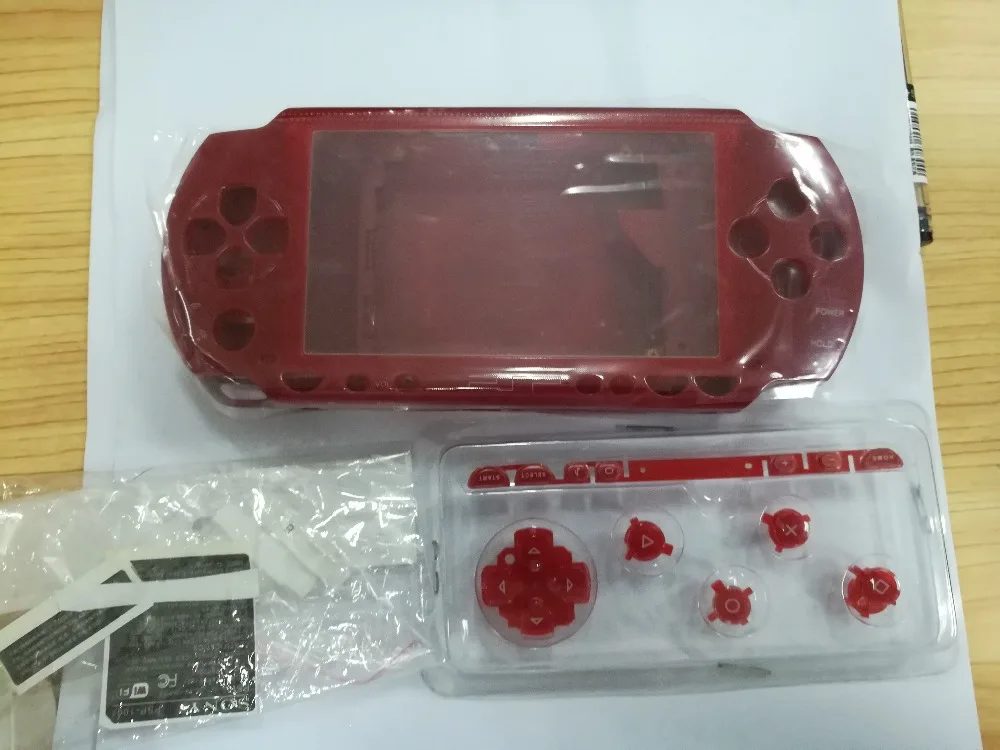 Replacement Full Set Housing Shell Faceplate Case for PSP 1000 Console Repair Shell with Buttons