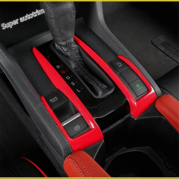 

Lapetus Transmission Stalls Gear Shift Box Frame Cover Trim 2 Piece Interior Accessories Fit For Honda Civic Sedan 2016 - 2020