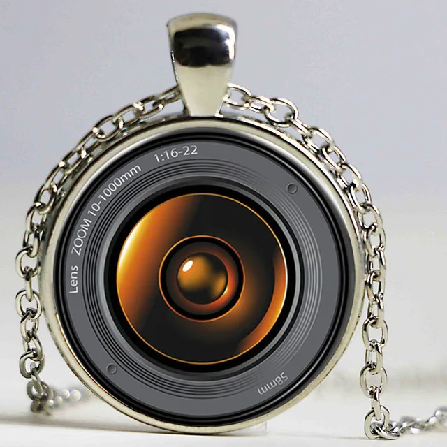 Family Decor Camera Lens Photo Pendant Necklace Cabochon Glass Vintage Bronze Chain Necklace Jewelry Handmade Family Decor Camera Lens Photo Pendant Necklace Cabochon Glass Vintage Bronze Chain Necklace Jewelry Handmade