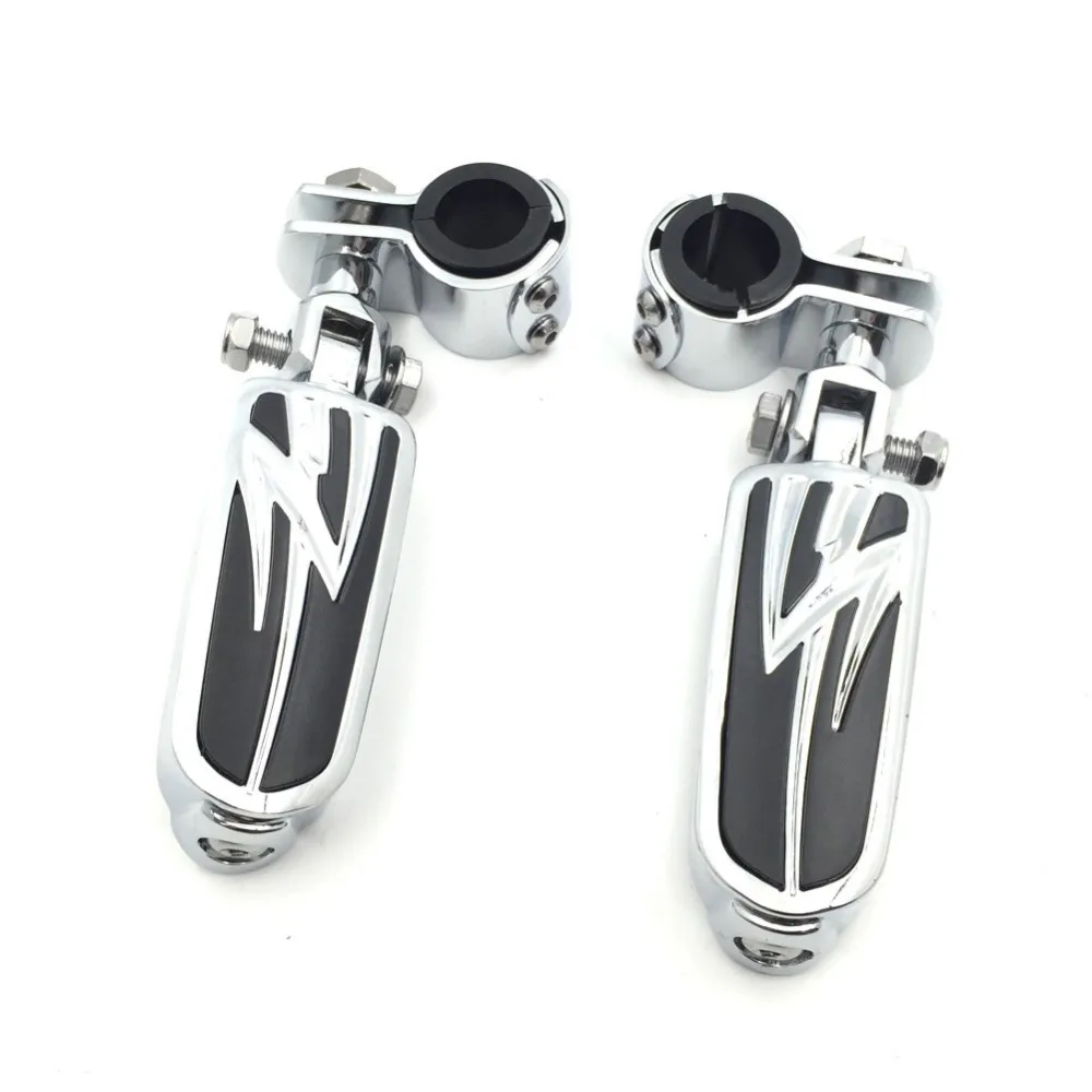 

Aftermarket free shipping motorcycle parts 1" Highway Flame Foot Pegs Clamps For Hond GoldWing GL1800 GL1500 GL1100 GL1200 CD