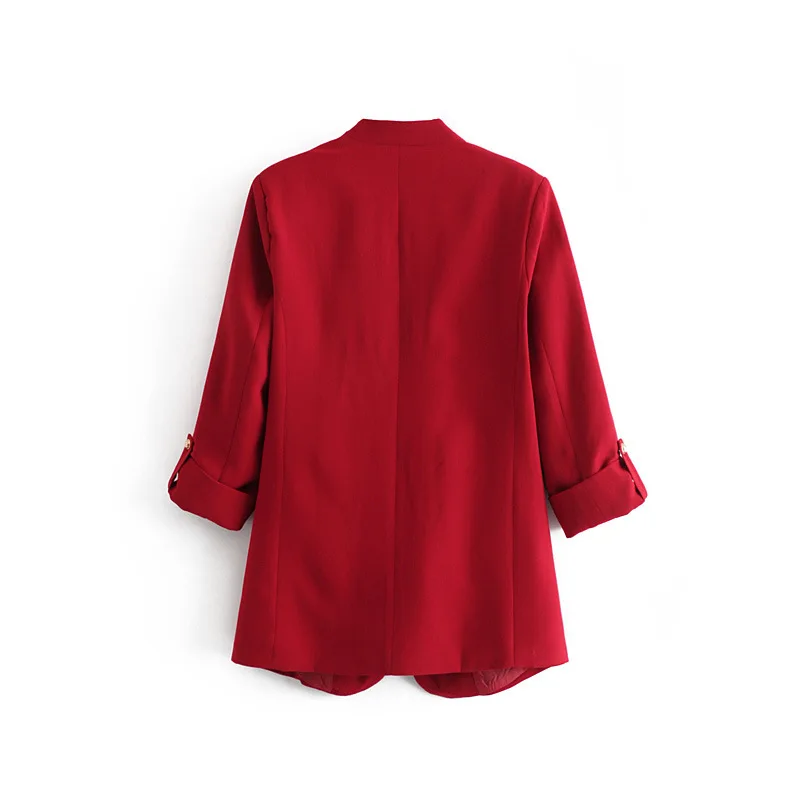 Spring Women Blazer Long Sleeve Open Front Lightweight Casual Office Lapel Turn Down Collar Slim Jacket Outwear Female Dropship Spring Women Blazer Long Sleeve Open Front Lightweight Casual Office Lapel Turn Down Collar Slim Jacket Outwear Female Dropship