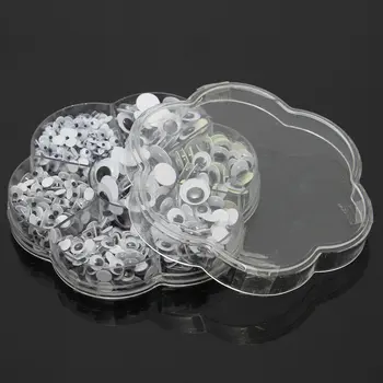 

New 700Pcs/Box 7 Sizes DIY Round Self-adhesive Wiggly Googly Eyes For Doll Toy
