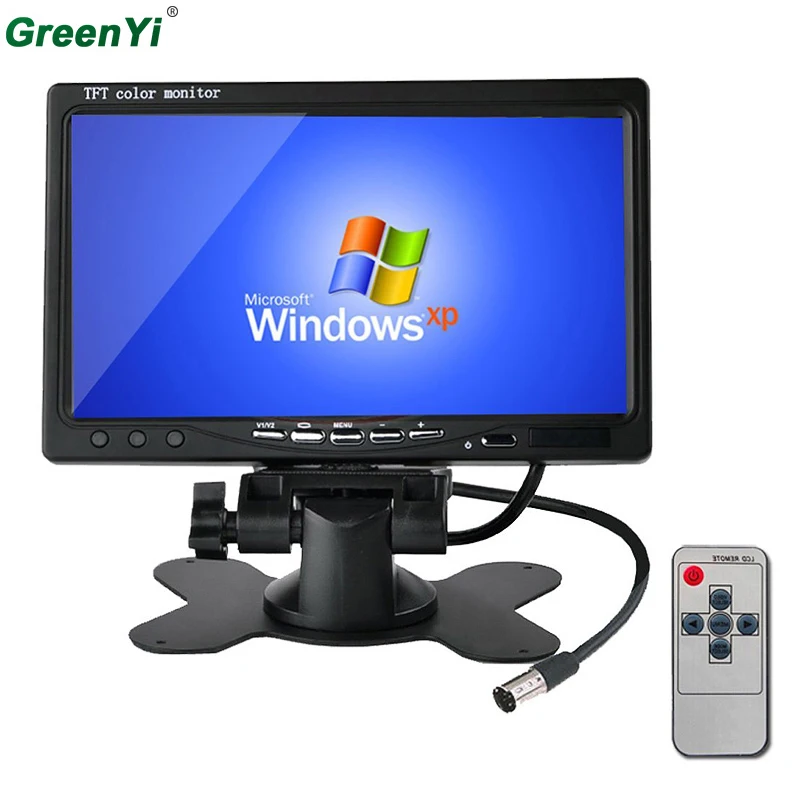 

7" inch TFT LCD LED Backlight Car RearView Headrest Monitor with Video input Car Parking Assistance System Support Rear Cameras