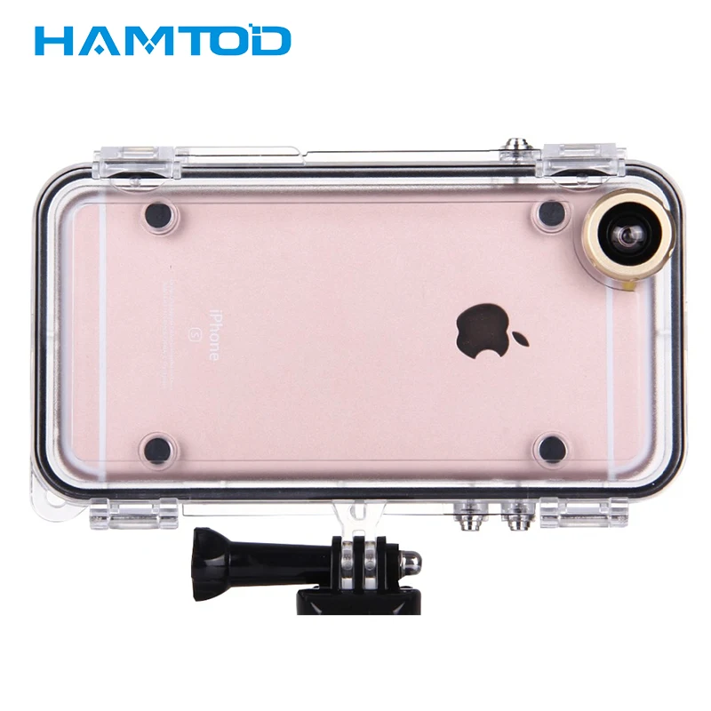 HAMTOD HI6 IP68 Waterproof phone Case for iphone 6 6s cover with 170 Degrees Wide Angle Lens Extreme Sports | Мобильные телефоны и