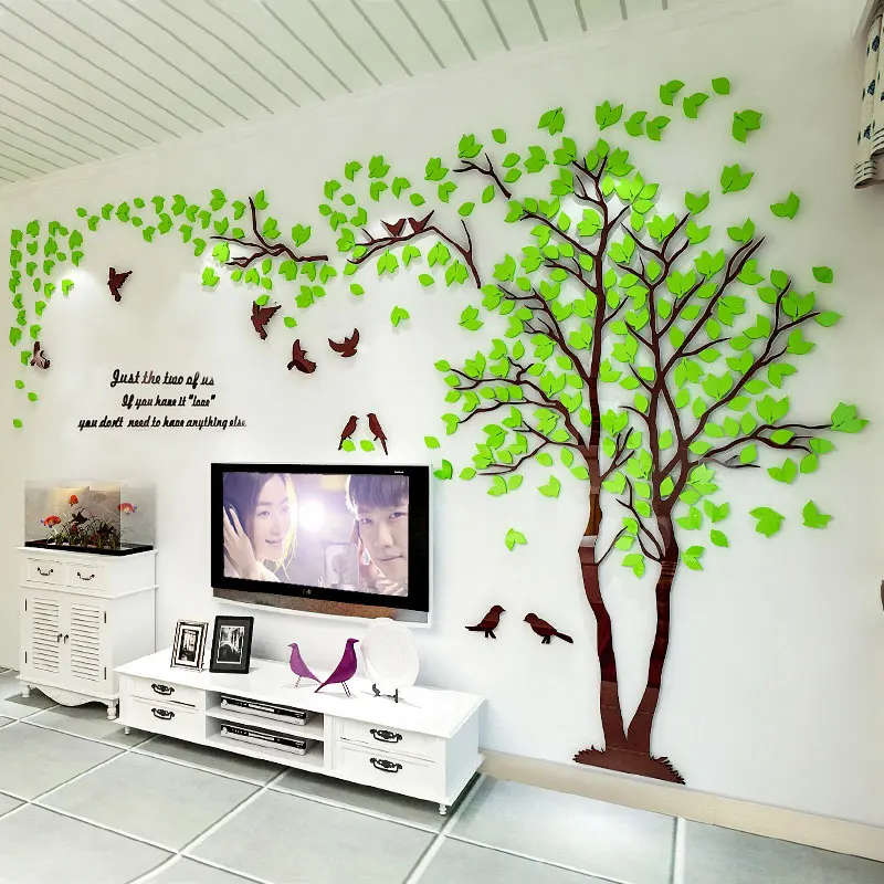 Beautiful Wall Stickers 3D Tree Wall Art Removable Vinyl Decal TV