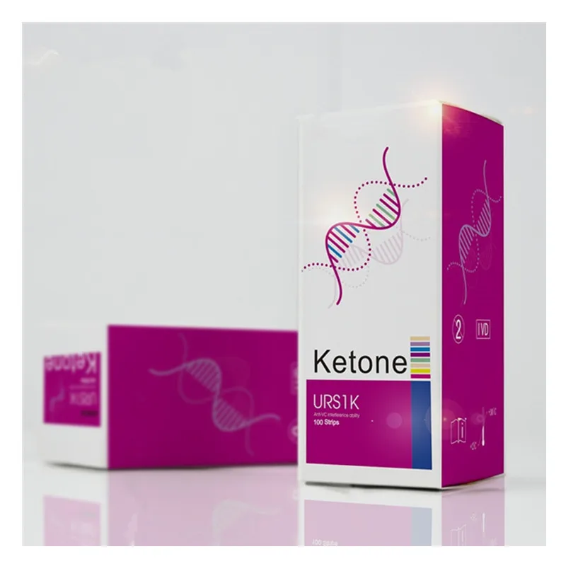 

URS1K Ketone tester regent strips for urinalysis with anti-vc interference ability ketosis meter urine strips test 100pcs