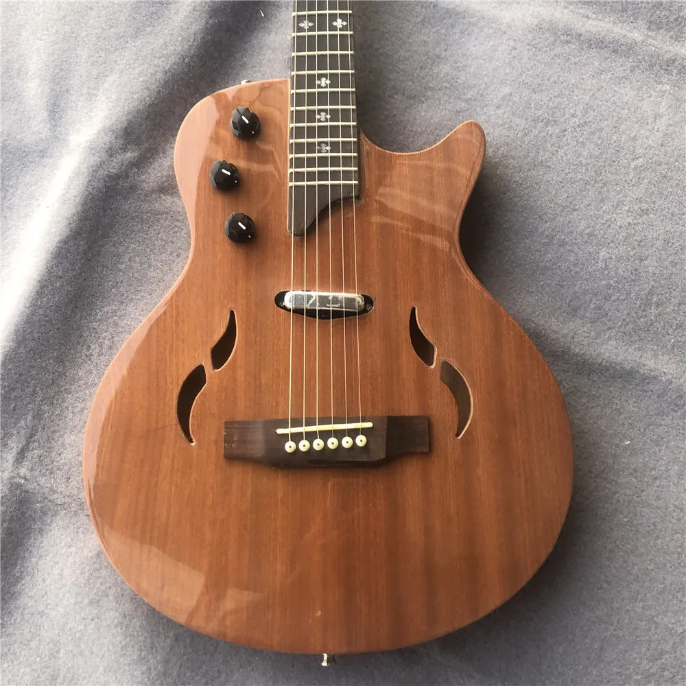 

KAI YUN SHENGQUE factory custom high quality raw wood color six string Taylor electric guitar welcome your patronage