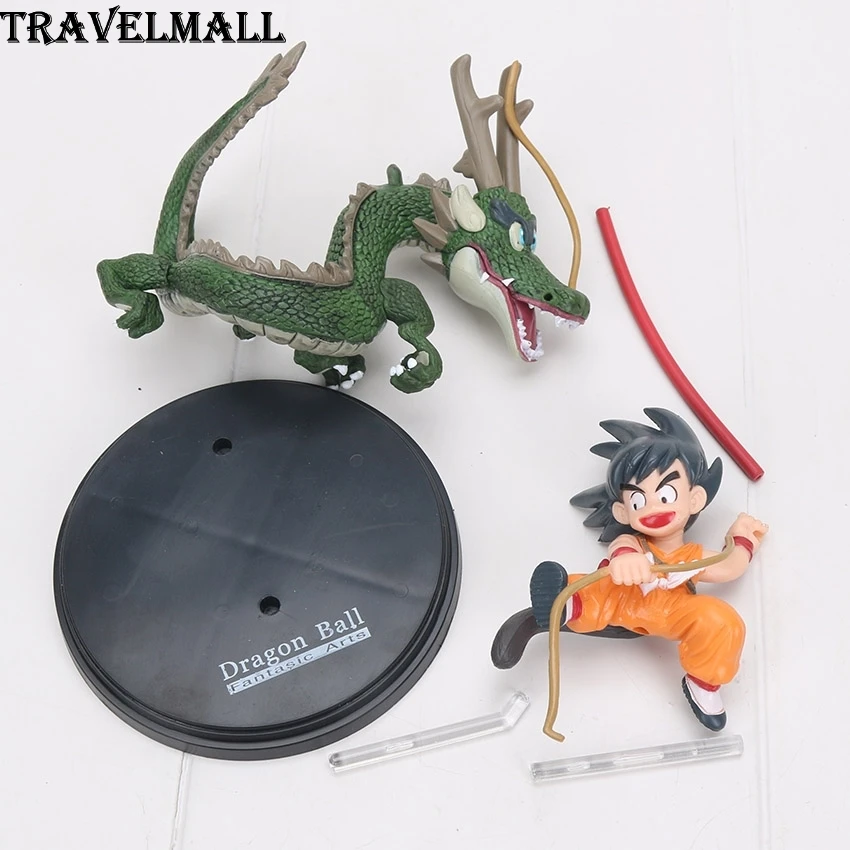 Travelmall Новый в коробке аниме Gokou сын Гоку shenron 13 см ПВХ фигурку игрушки модель для