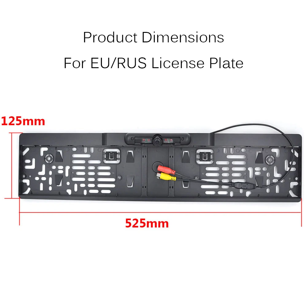 Ceny 4.3 Cal Monitor LCD samochodu RU europejska ramka do tablicy rejestracyjnej kamera tylna lampa ir kamera wsteczna Monitor lustrzany