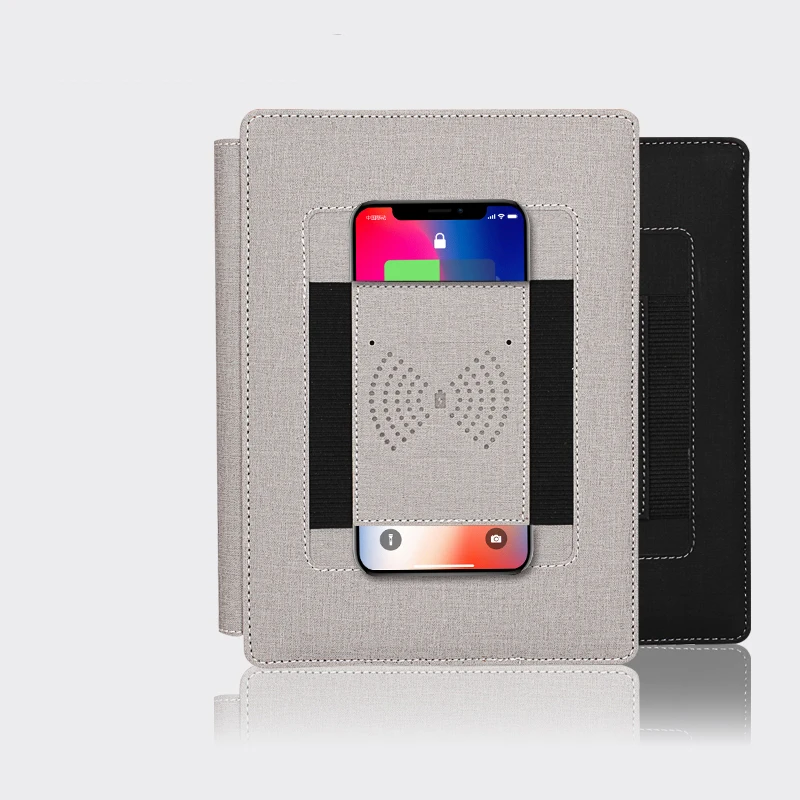 

Power Bank Creative Business Notebook Office Meeting Record Gift Box Set With Wireless Charging Notebook