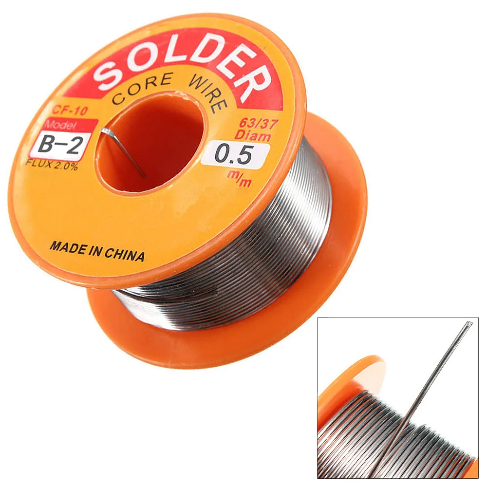 100g 63/37 45FT 0.5mm Tin Lead Rosin Core Solder Wire Flux Soldering