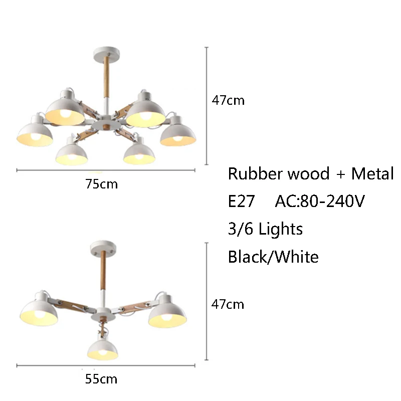 Скандинавские креативные Удлиненные Резиновые Деревянные E27 Светодиодный потолочный Люстра для кухни гостиной спальни Кабинета входа ресторана отеля