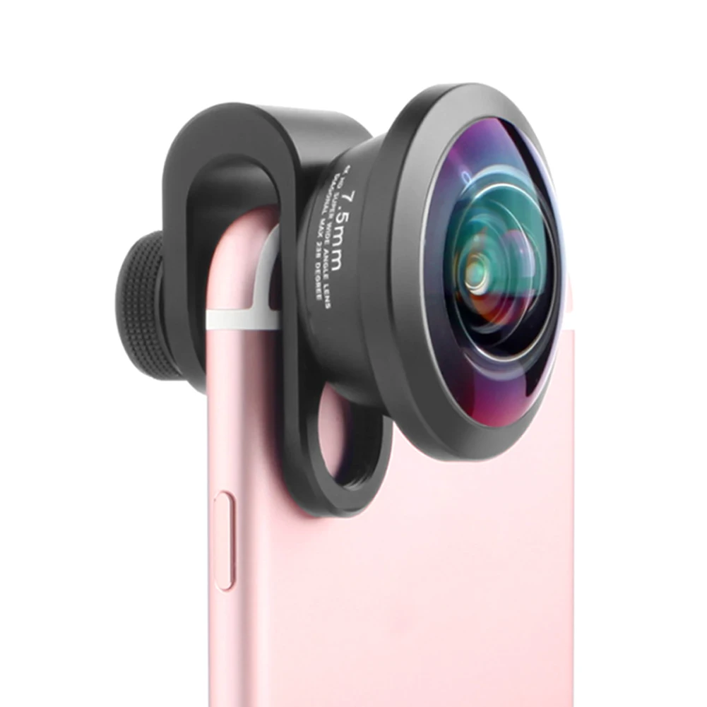 

2019 Hot Full Screen Mobile Phone Lens 238 Degree Stereoscopic Photo Camera Lens 7.5mm Angle Field For DOY