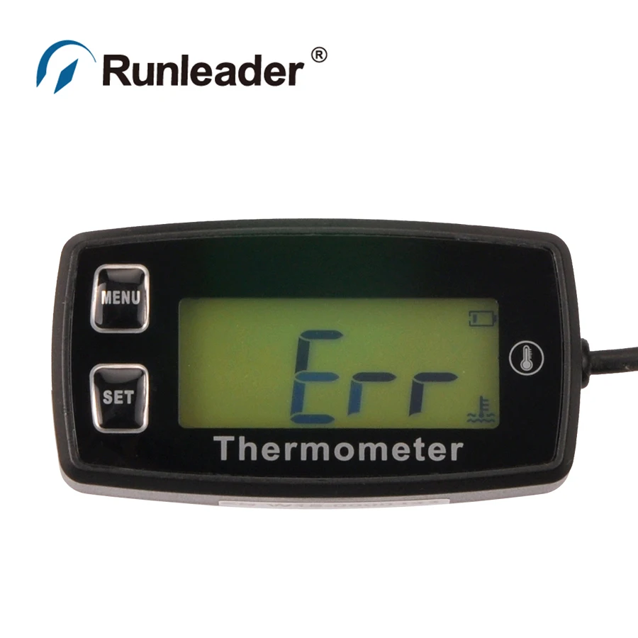 

Waterproof thermometer with RL-TS001 PT100 -20 +300 sensor For tractor forklift truck para motor dirt quad bike pit bike glider
