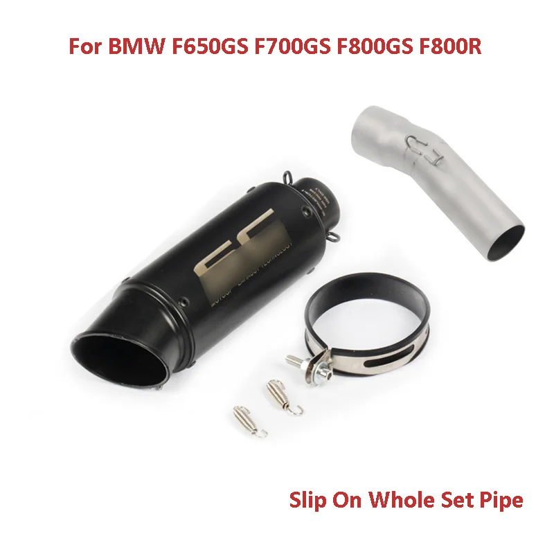 

F650GS F700GS F800GS F800R Motorcycle Exhaust System Muffler + Middle Mid Link Pipe For BMW F650GS F700GS F800GS F800R