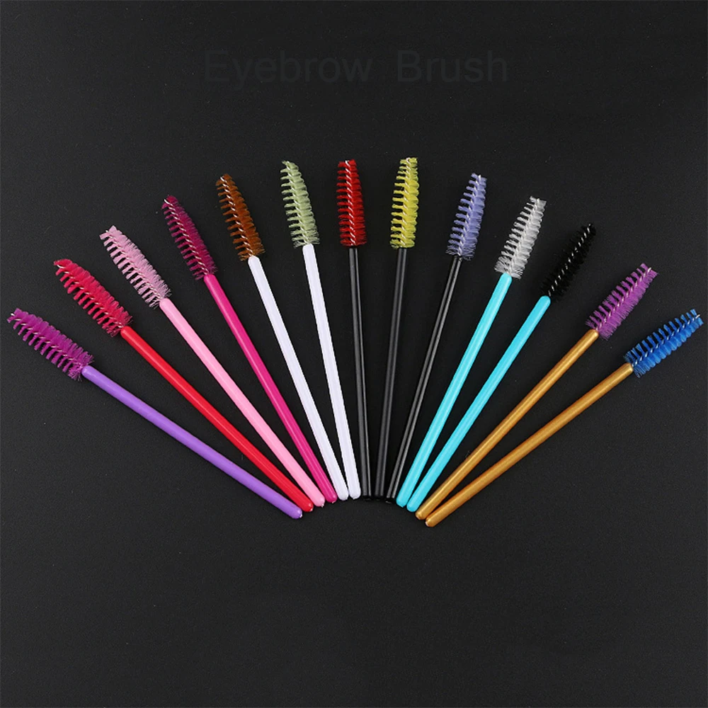 

Yelix Disposable Eyebrow Eyelash Brushes Micro Eye Lashes Cosmetic Brushes Mascara Makeup Wands Eyelash Extension Supplies Tools