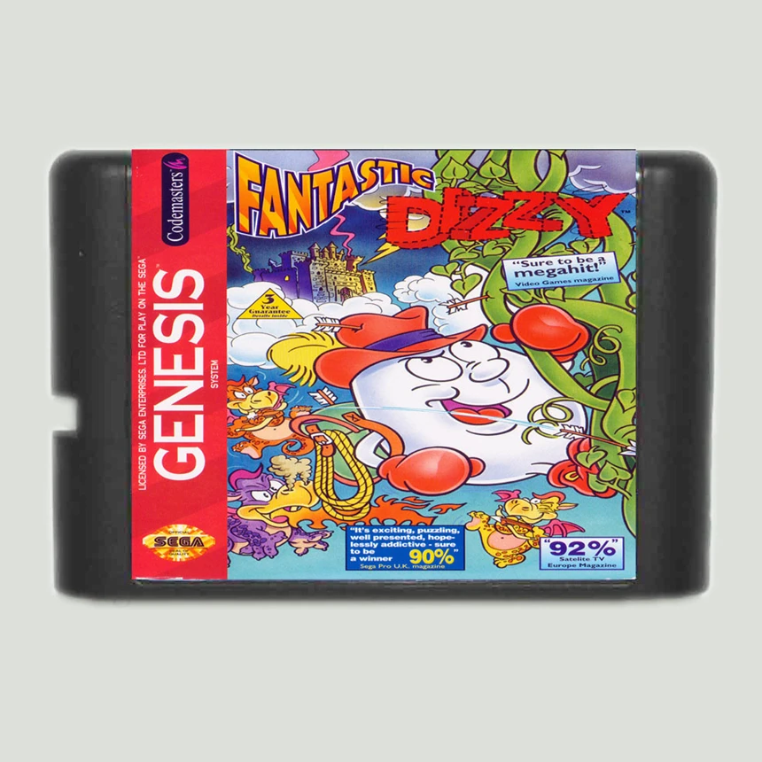 

Fantastic Dizzy 16 Bit Game Card For Sega Mega Drive & Sega Genesis