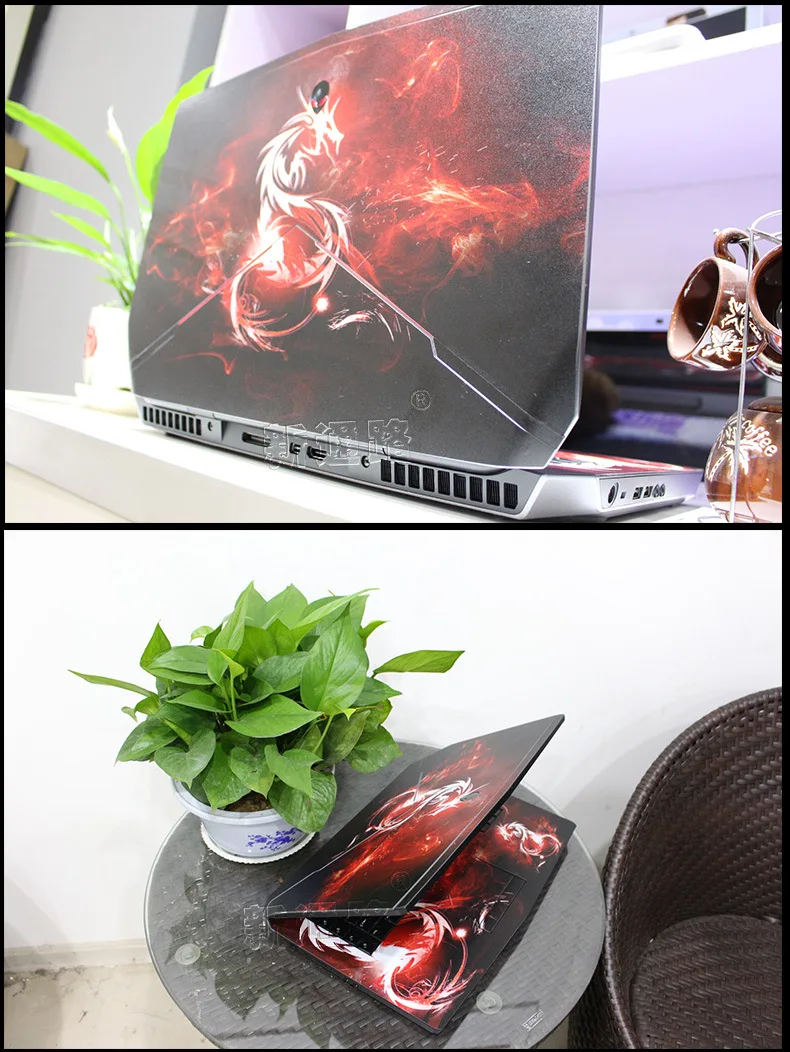 KH тетрадь наклейка для Alienware 17r4 глаз трекер 15 R3 r2 M18 чехол компьютера защитная пленка 1" 17R5 18R3 13R1R3 полное покрытие