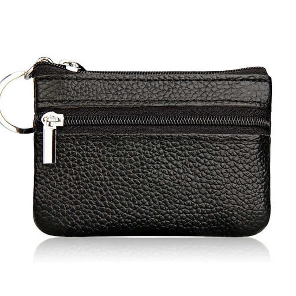Женский футляр для монет и ключей на молнии кожаный кошелек сумка для мелочи мягкий кошелек футляр для ключей кошелек сумочка