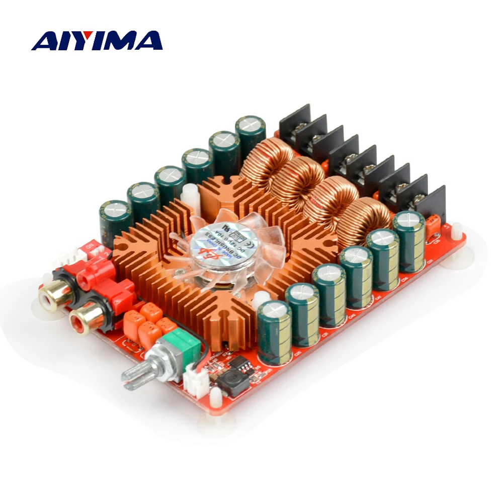 US $20.35 AIYIMA TDA7498E 160Wx2 High Power Digital Amplifier Audio Board Dual Channel Stereo Sound Speaker AMP Support BTL Mode Module