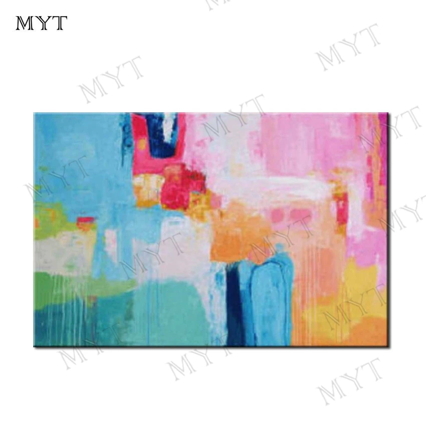 

MYT Free Shipping Hot Sale Pictures Large Top Fashion Handmade Paintings Abstract Painting On The Canvas Of Sitting Room