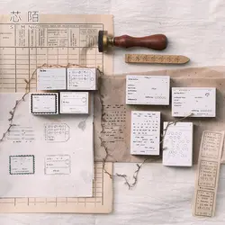 1 шт. \ DIY милый креативный Забавный винтажный деревянный штамп печать альбом дневник календарь скрапбук студенческий набор канцелярских