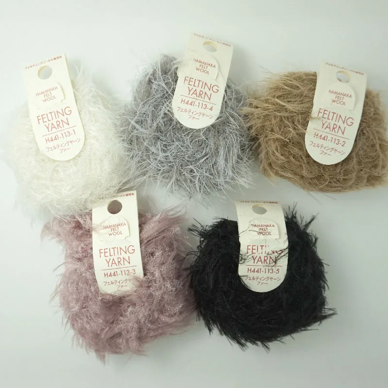 Free shipping Japanese Hamanaka Felting YARN (10M) 5 Colorin
