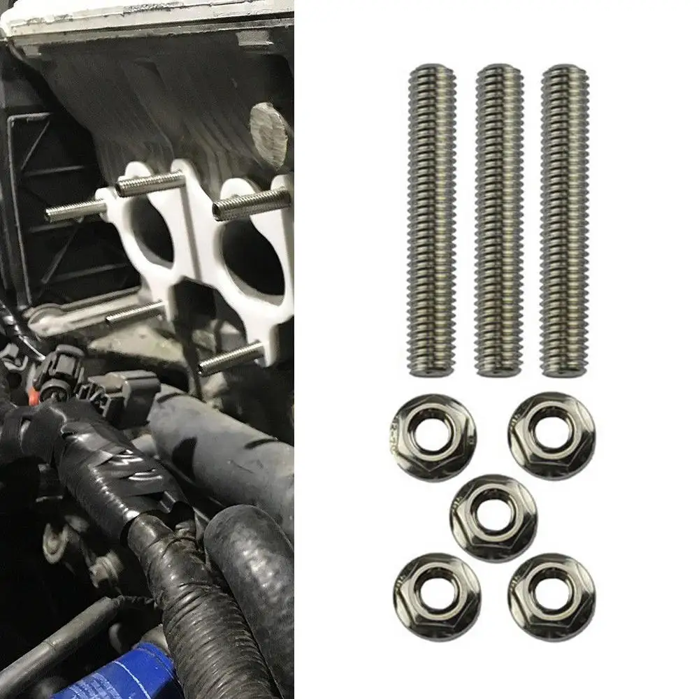

1*Performance Intake manifold extended Stud Studs Bolt Kit B D H F b18 GSR SI Exhaust Manifold Bolt Kit For Honda Series