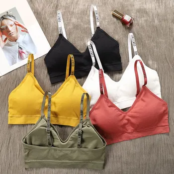 

Push Up Women Bra Fitness Women Bralette Top Wire Free Padded Brassiere Bra Top