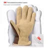 OZERO Winter Gloves Ski Deerskin Suede Leather Shell Motorcycle Riding 3M Sports Windproof Skiing Warm Gloves For Men's Woman ► Photo 3/6