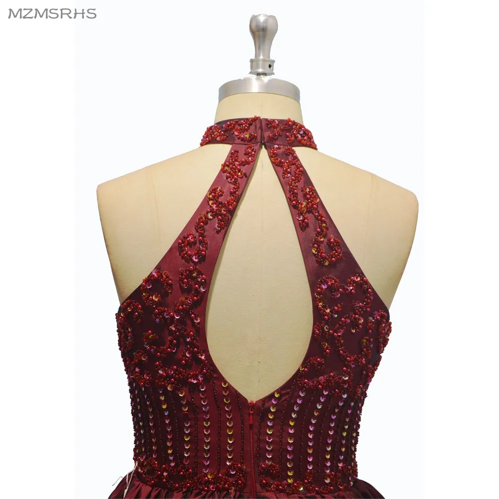 Ajax vestido de formatura зеленые платья для выпускного вечера из тафты с бусинами и кристаллами
