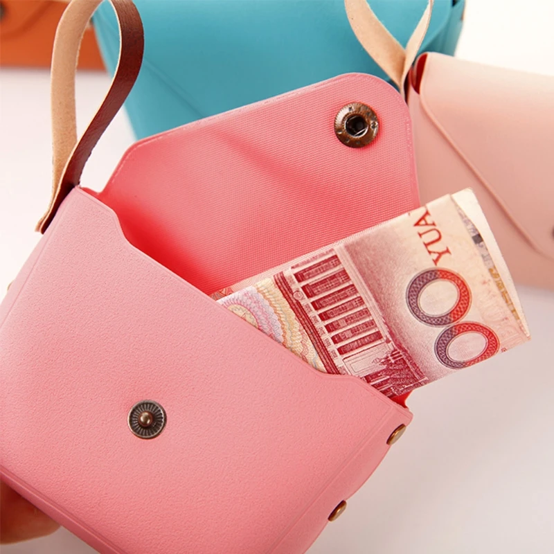 

Girls Change Coin Purse Women Lady Wristlet Wallet Pocket Keys Case Candy Color 2018 New Fashion Hasp Small Bag