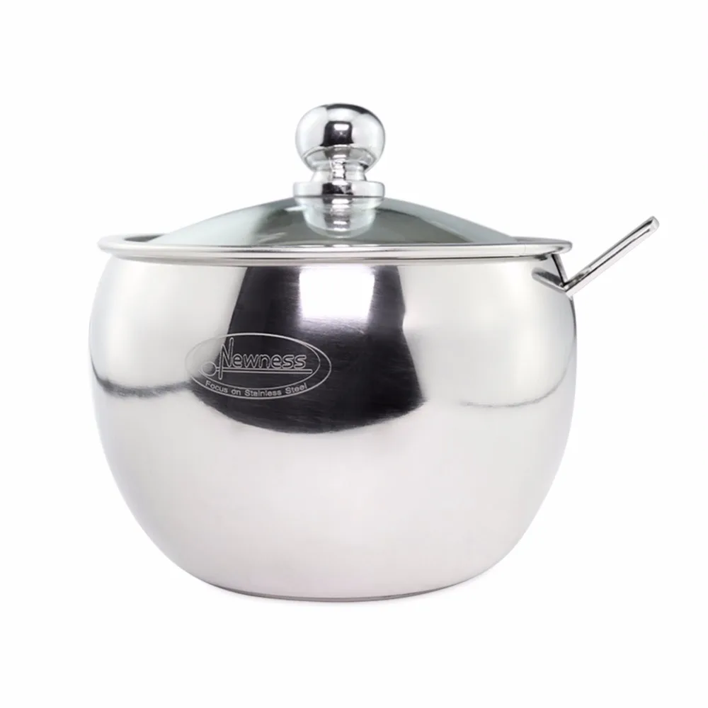 Newness Stainless Steel Sugar Bowl With Clear Lid(for Better - Aeproduct newness stainless steel sugar bowl with clear lid(for better - aeproduct