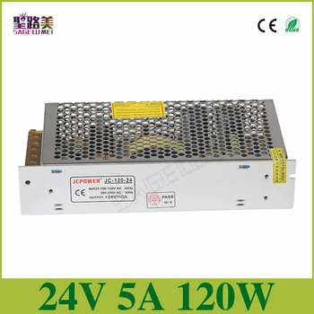 

Universal Regulated Switching Power Supply electronic transformer,output DC24V 5A 120w,input 110v-220v Driver,CCTV PSU LED strip