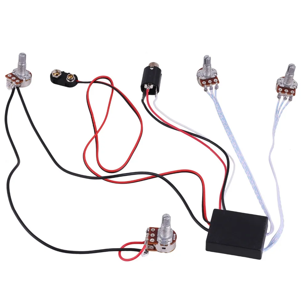 2 Band Active EQ Preamp Circuit for Bass Guitar with ...
