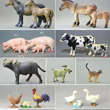 ПВХ модель животного на ферме игрушки диких фигурки животных 24 шт./компл