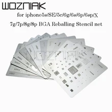 12 шт./лот, высококачественный полный набор микросхем BGA трафарет для iPhone5S SE 6g 6p 6s 6s p 7g 7p x 8g 8p