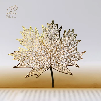 

Vintage Golden Hollow Sycamore Leaves Design Metal Bookmark for Books School Students Vintage Bookmarks Beautiful Gifts