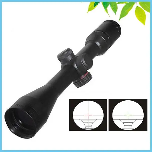 

3-9X40 Red Green Dot Riflescope Sniper Tictial Hunting Rifle Scope with Rangefinder Reticle