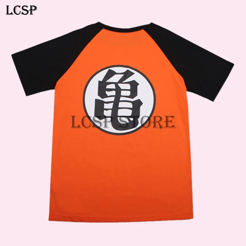 Футболка LCSP DRAGON BALL Z Son Goku костюм для косплея топ с японским аниме Kakarotto футболка