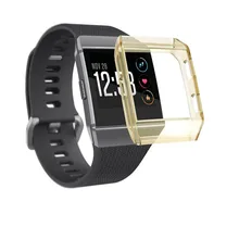 DHL 200 шт./лот Защитная крышка для fitbit ионной SmartWatch прозрачный ТПУ чехол В виде ракушки