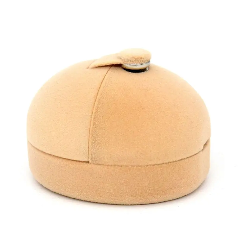 

1 Piece Velvet Double Earrings Ring Box Present Gift Jewelry Packaging For Wedding Engagement Display Holder Storage Wholesale